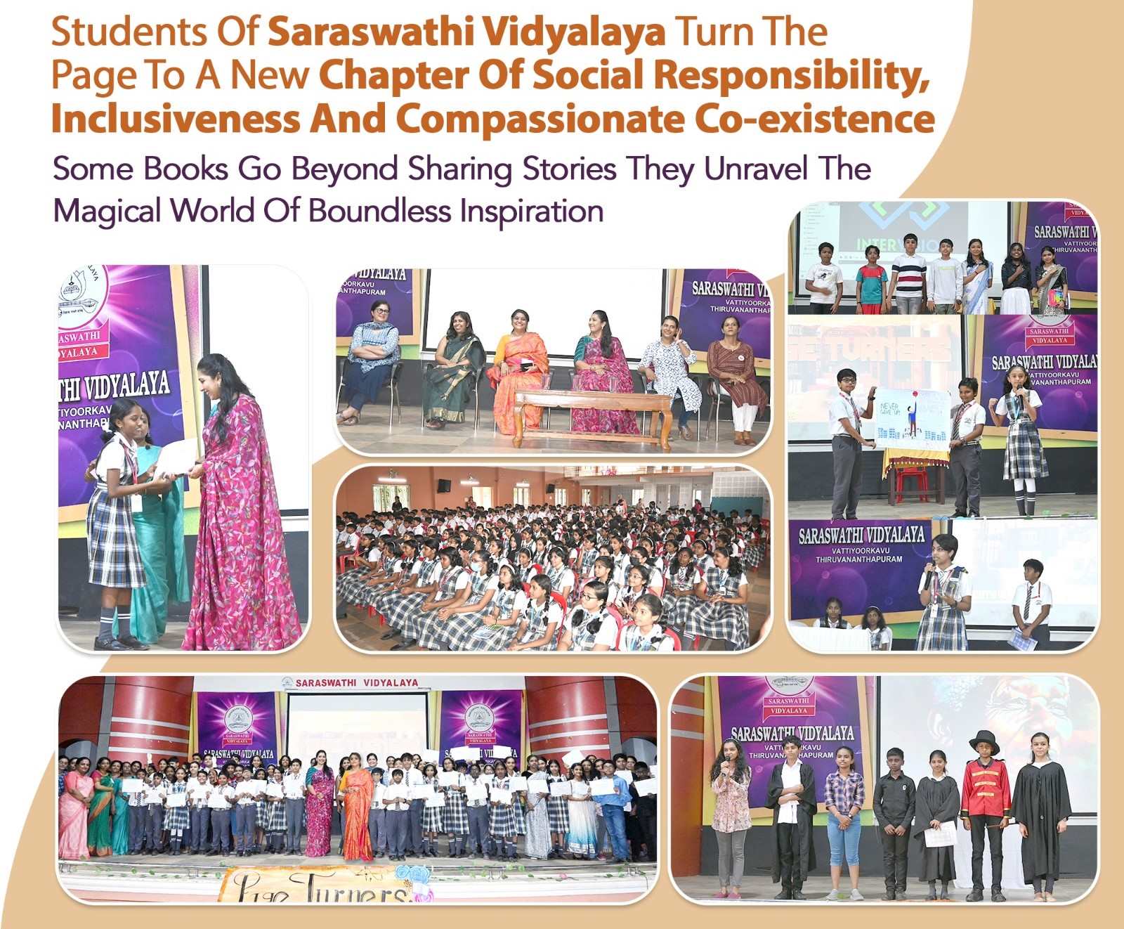 Students Of Saraswathi Vidyalaya Turn The Page To A New Chapter Of Social Responsibility, Inclusiveness And Compassionate Co-existence